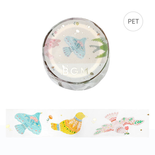 BGM Clear Tape - Bird Embroidery