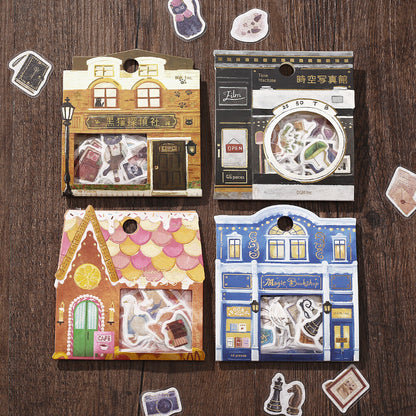 BGM Flake Stickers - Imaginary Shopping Street - Magic Bookshop