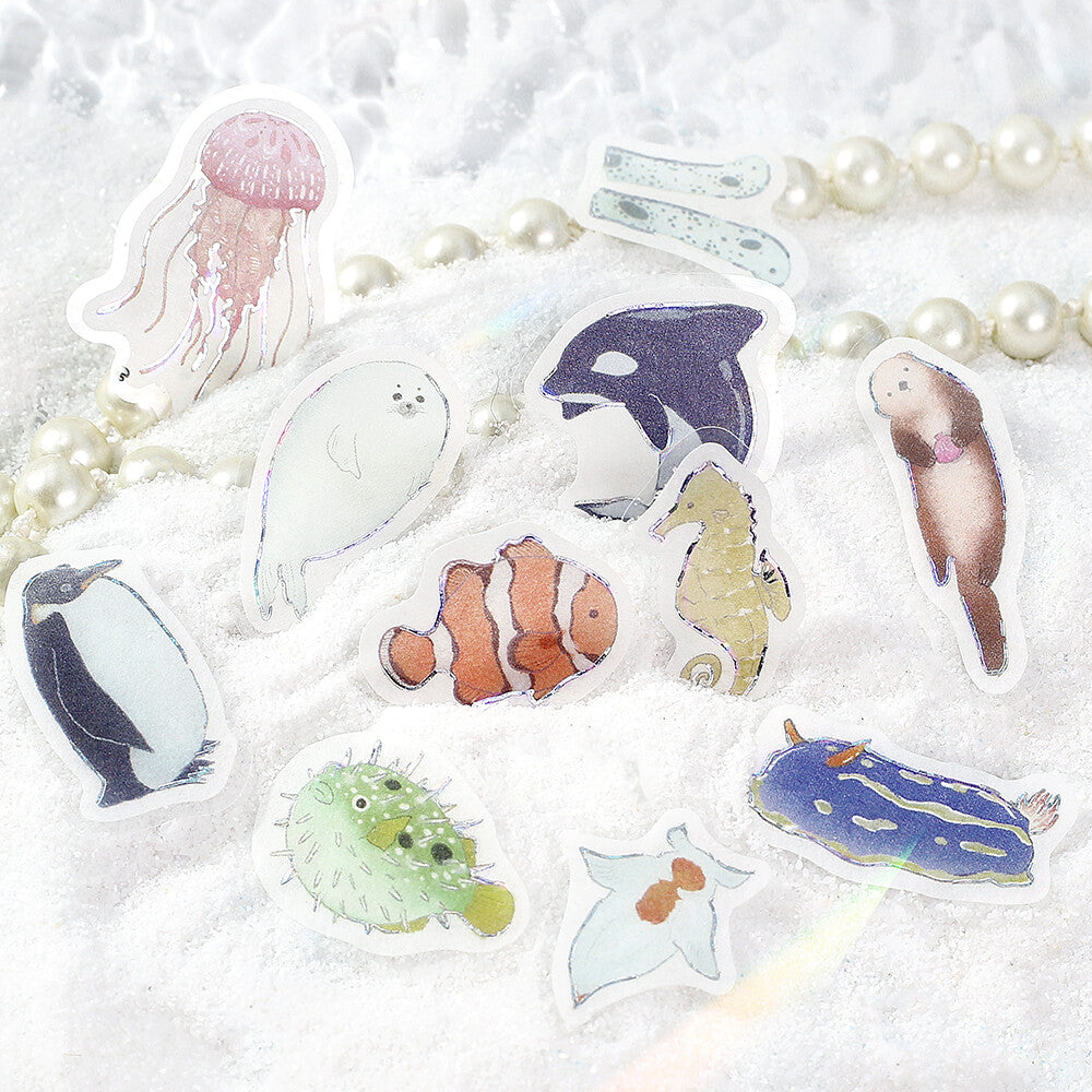 BGM Ippai Flake Stickers - Full of Sea Life!