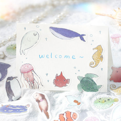 BGM Ippai Flake Stickers - Full of Sea Life!