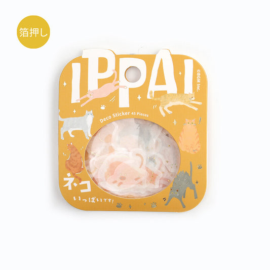 BGM Ippai Flake Stickers - Full of Cats!