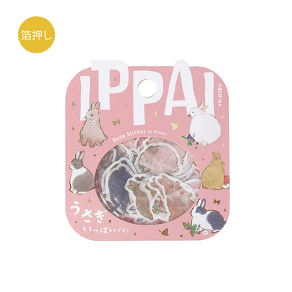 BGM Ippai Flake Stickers - Rabbits are all over the place!