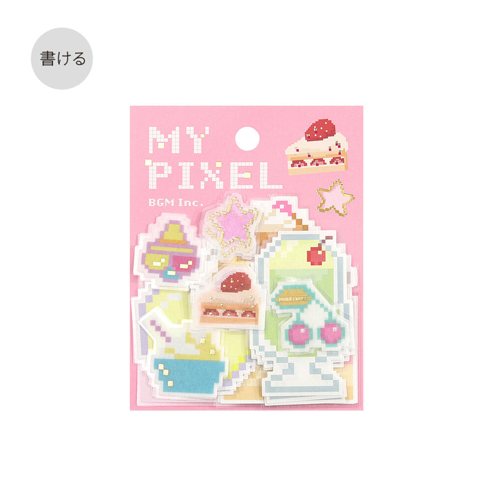 BGM Flake Stickers - My Pixel - Let's Eat!