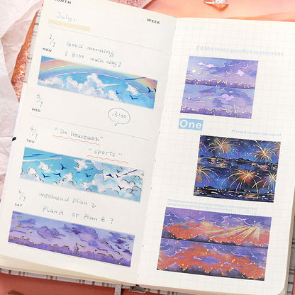 BGM Washi Tape - Illustrated Sky - Galaxy