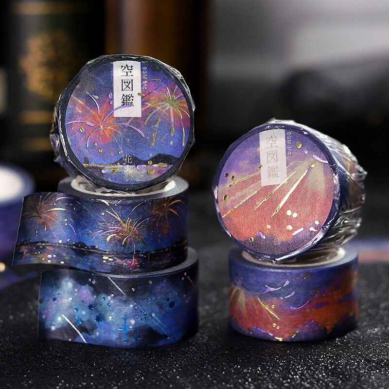 BGM Washi Tape - Illustrated Sky - Dusk