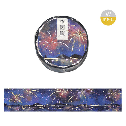 BGM Washi Tape - Illustrated Sky - Fireworks