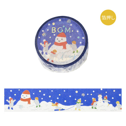 BGM Washi Tape - Christmas Limited - Let's Make a Snowman