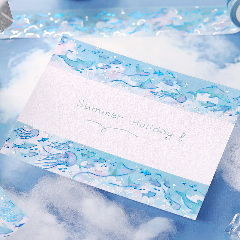 BGM Washi Tape - Illustrated Sky - Ocean