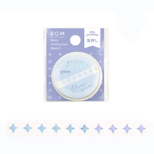 BGM Slim Washi Tape - Star