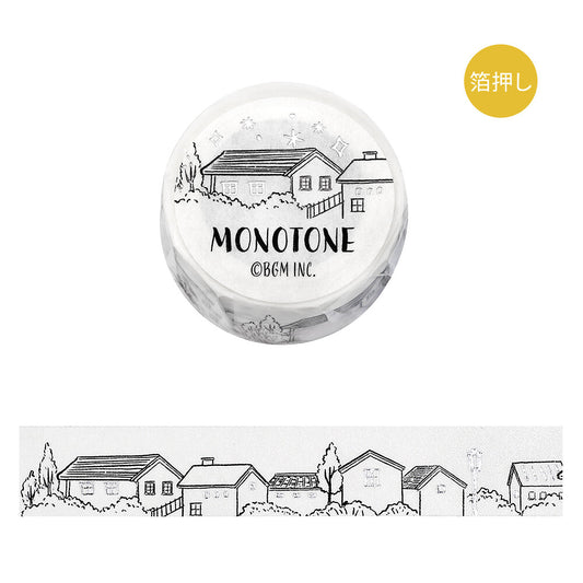 BGM Washi Tape - Monotone Series - Cityscape