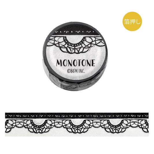 BGM Washi Tape - Monotone Series - Lace