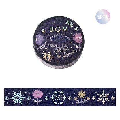 BGM Washi Tape - Winter Limited - Floral Pattern