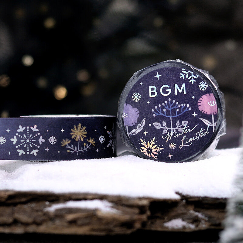 BGM Washi Tape - Winter Limited - Floral Pattern