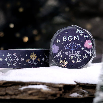 BGM Washi Tape - Winter Limited - Floral Pattern