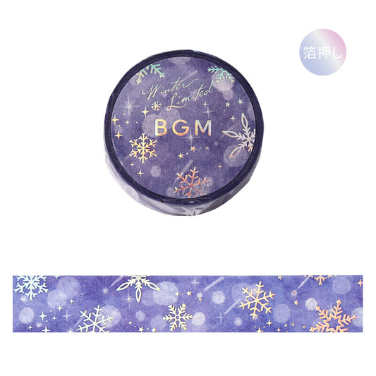 BGM Washi Tape - Winter Limited - Snowflake