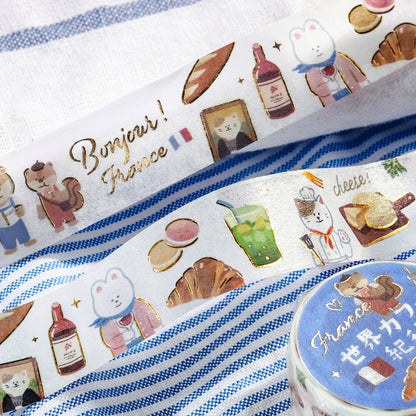 BGM Washi Tape - World Cafe Travelogue Series - France