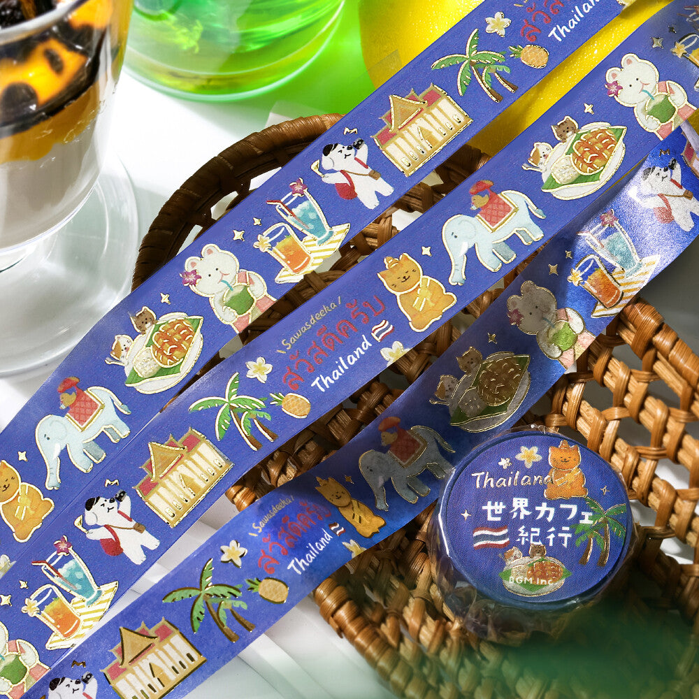 BGM Washi Tape - World Cafe Travelogue Series - Thailand