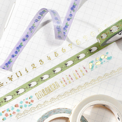 BGM Slim Washi Tape - Ribbon Index