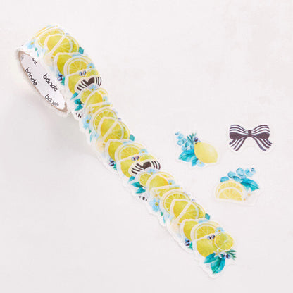 Bande Washi Tape Sticker Roll - Lemon Wreath