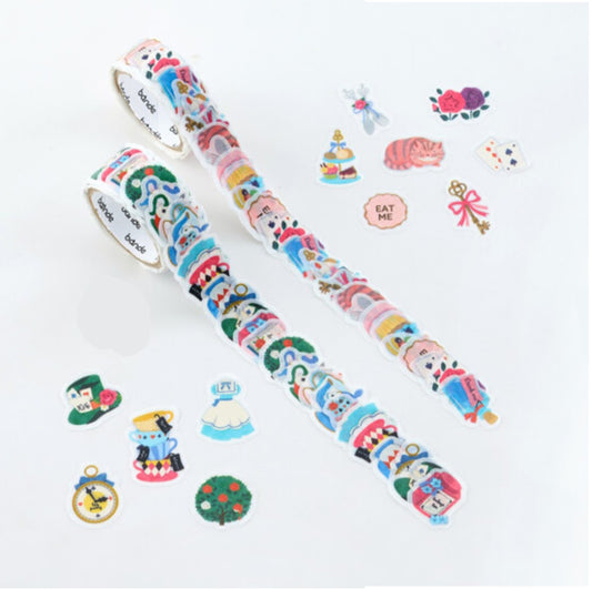 Bande Washi Tape Sticker Roll - Alice's Tea Party