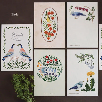 Cozyca - Midori Asano - Birds Postcard Book