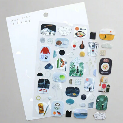 Cozyca - Nishi Shuku - Scene Stickers