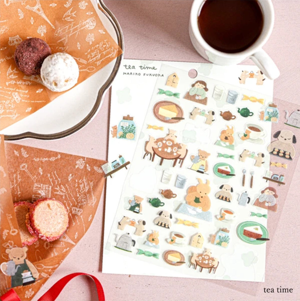 Cozyca - Mariko Fukuoka - Tea Time Stickers