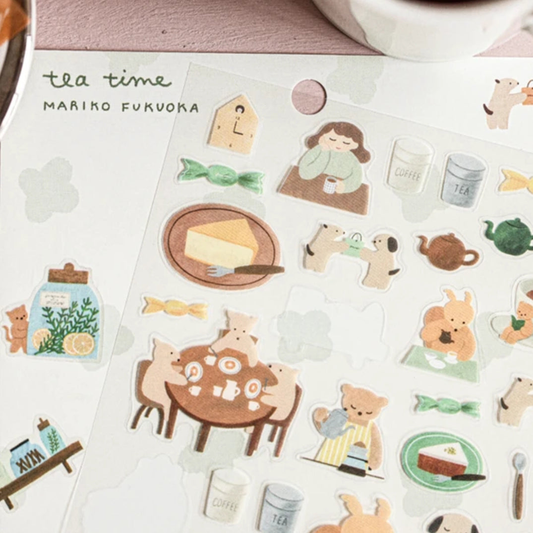 Cozyca - Mariko Fukuoka - Tea Time Stickers