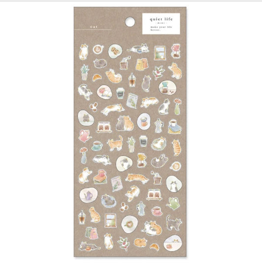 Mind Wave Quiet Life Mini Stickers - Cat