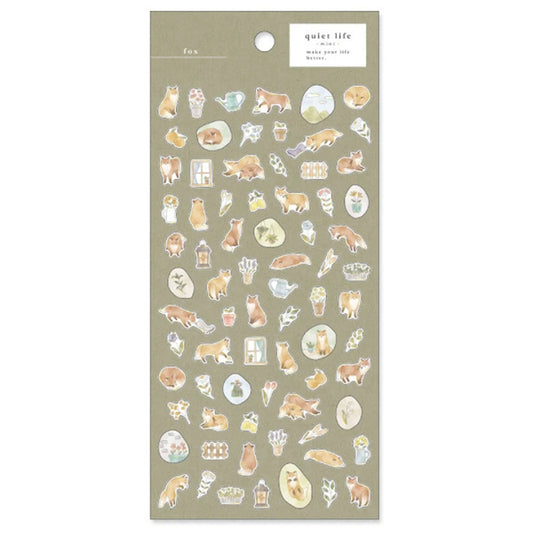 Mind Wave Quiet Life Mini Stickers - Fox