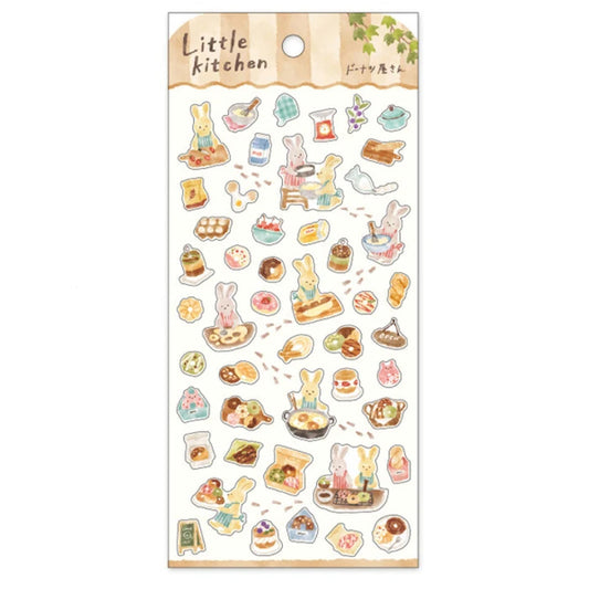 Mind Wave Little Kitchen Stickers - Donut Shop (Rabbits)