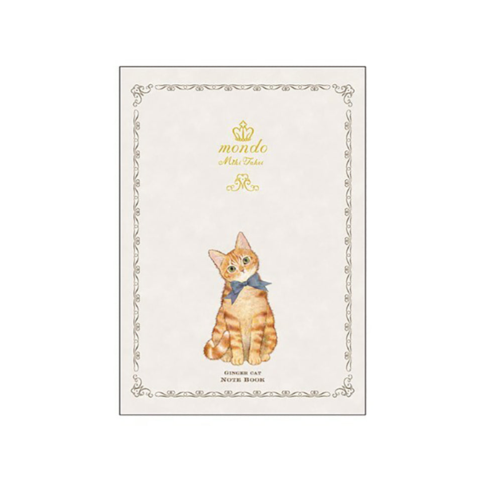 Mondo - Miki Takei by Clothes-Pin A5 Ruled Notebook - Ginger Cat