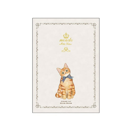 Mondo - Miki Takei by Clothes-Pin A5 Ruled Notebook - Ginger Cat