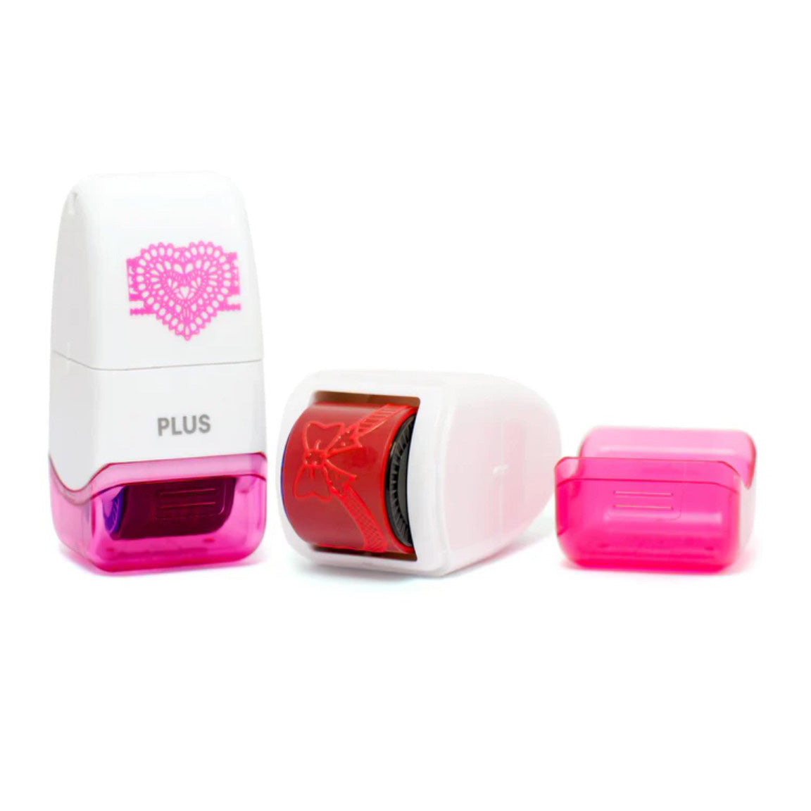 PLUS Mini Deco Roller Stamp - Hearts