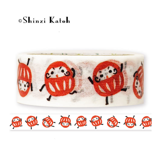 SEAL-DO Shinzi Katoh Washi Tape - Tumbling Daruma