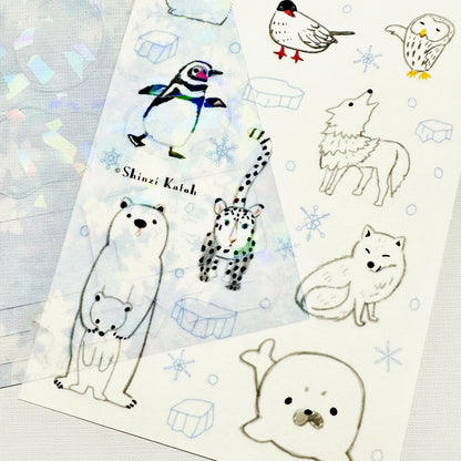 SEAL-DO Shinzi Katoh Holographic Stickers - Ice and Snow