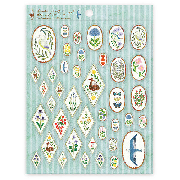 Cozyca - Midori Asano - Bird Song x Deer Dream Stickers