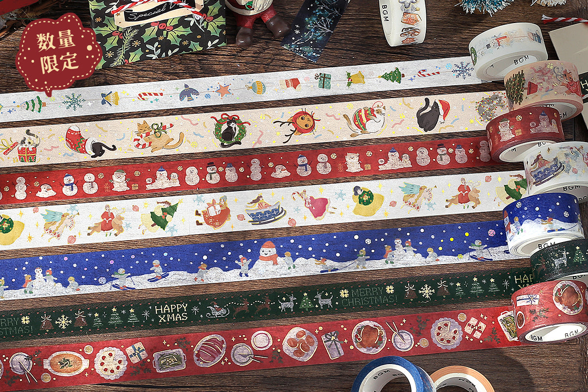 BGM Washi Tape - Christmas Limited - Let's Make a Snowman