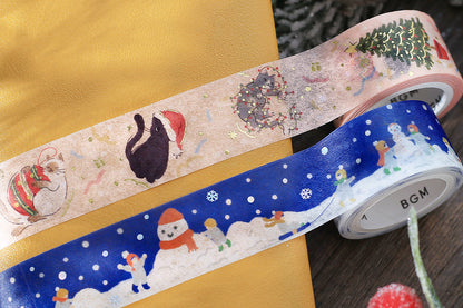 BGM Washi Tape - Christmas Limited - Let's Make a Snowman