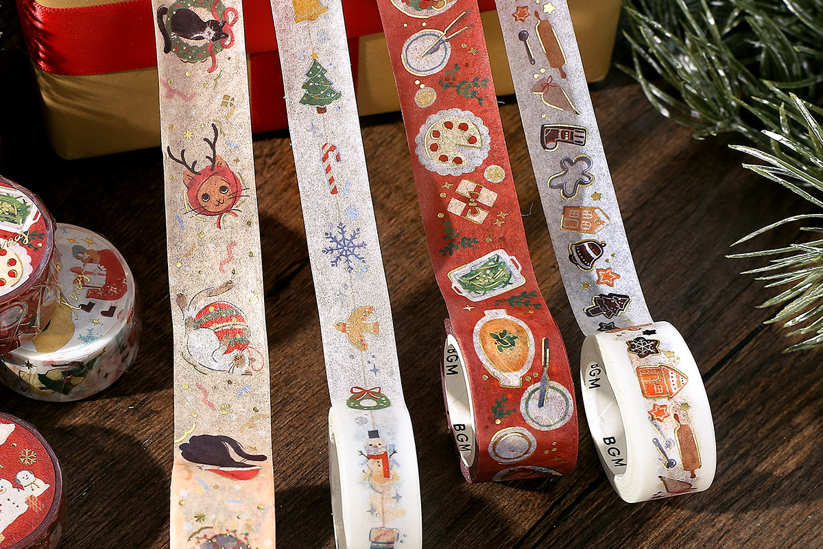 BGM Washi Tape - Christmas Limited - Cat Party